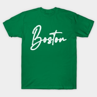 Boston // Retro Typography Design T-Shirt